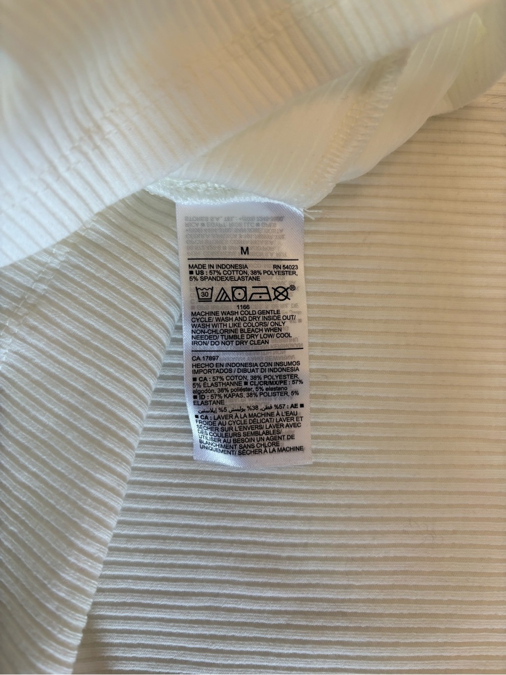 Old Navy Maternity Ribbed Turtleneck Long Sleeve Top - White - Size Medium - Picture 10 of 10